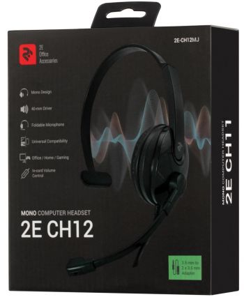 Гарнітура 2E CH12 Mono On-Ear 3.5mm/2х3.5mm (2E-CH12MJ) Гарнітура 2E CH12 Mono On-Ear 3.5mm/2х3.5mm (2E-CH12MJ) | Фото 8