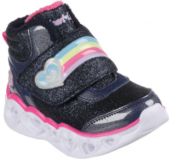 Черевики для дівчаток Skechers Heart Lights – Sweet Styling 302669N NVPK 25 (9 US) чорні Черевики для дівчаток Skechers Heart Lights – Sweet Styling 302669N NVPK 25 (9 US) чорні | Фото 5