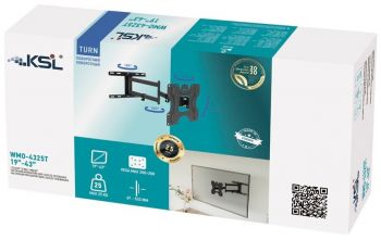 KSL с углом наклона для ТВ 19-43