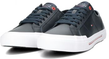 Кеди чоловічі Tommy Hilfiger Core Corporate Vulc Leather FM0FM04561-DW5 44 сині (8720643115979) | Фото 3