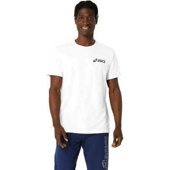 Футболка для бігу Asics ( 2031E659 ) ASICS CHEST LOGO SS TEE 2024 BRILLIANT WHITE/FRENCH BLUE M біла | Фото 1