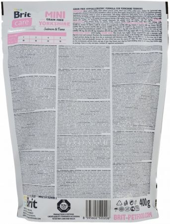 Сухий корм для дорослих собак Brit Care Sensitive Grain Free Yorkshire 400 г(8595602520206) Сухий корм для дорослих собак Brit Care Sensitive Grain Free Yorkshire 400 г(8595602520206) | Фото 2