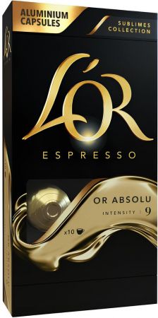 Кава L`OR капсули Espresso Or Absolu, 100% арабіка , 10шт, Nespresso (8711000360590) | Фото 4