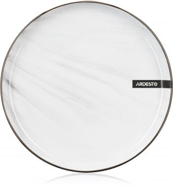 Тарілка десертна ARDESTO Marmo, 19 см, біла (AR2919MRW) | Фото 2