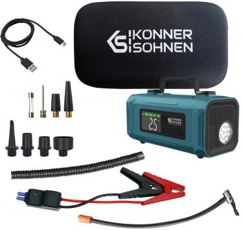 Пусковий пристрій з компресором Konner&Sohnen KS JSP-2000, 15В 14800мАг, USB, 2000А (KSJSP-2000) | Фото 4