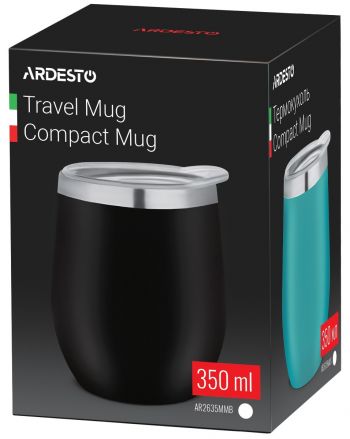 Термочашка ARDESTO Compact Mug 350 мл, Black (AR2635MMB) Термочашка ARDESTO Compact Mug 350 мл, Black (AR2635MMB) | Фото 3