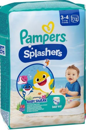Підгузки-трусики для плавання PAMPERS Splashers 6-11 кг, 12 шт (8001090698346) | Фото 2