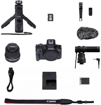 Фотоапарат CANON EOS R50 + RF-S 18-45 IS STM Black Creator Kit (5811C036) | Фото 6