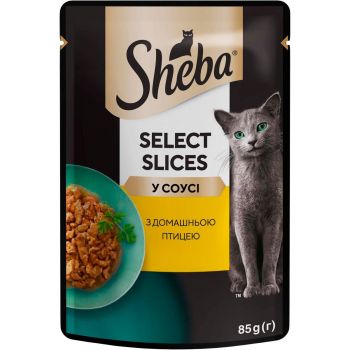 Sheba з домашньою птицею в соусі 85 г (4770608257293) | Фото 1