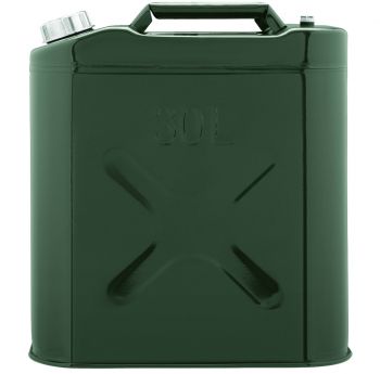 Каністра 2E паливна вертикальна 30л метал, зелений (2E-JCM30S) | Фото 1