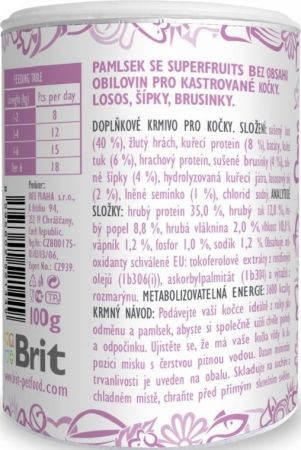 Ласощі для кішок Brit Care Snack Superfruits лосось, 100 г (8595602521449) Ласощі для кішок Brit Care Snack Superfruits лосось, 100 г (8595602521449) | Фото 3