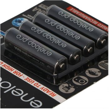 Акумулятор PANASONIC Eneloop AAA Pro 930 4 шт NI-MH з кейсом для зберігання (BK-4HCDEC4CP) | Фото 3