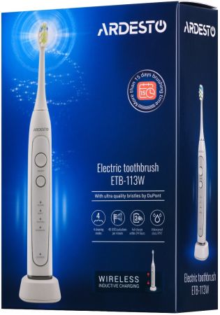 Електрична зубна щітка ARDESTO ETB-113W біла | Фото 6