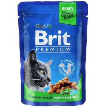 Brit Premium Cat pouch 100 g курка (8595602506033) | Фото 1