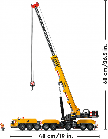 Конструктор LEGO City Жовтий пересувний будівельний кран (60409) | Фото 1