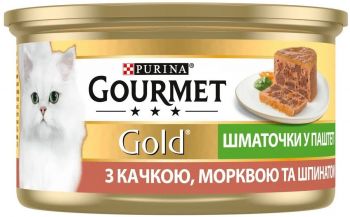 Gourmet Gold з качкою, морквою та шпинатом, шматочки в паштеті 85 г (7613033728778) Gourmet Gold з качкою, морквою та шпинатом, шматочки в паштеті 85 г (7613033728778) | Фото 3