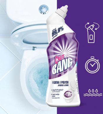 Засіб для чищення туалетів Cillit Bang Сила відбілювання 750 мл (5900627061543) | Фото 6