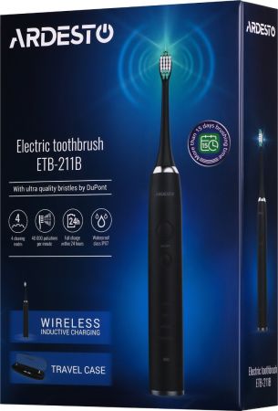 Електрична зубна щітка ARDESTO ETB-211B чорна | Фото 5