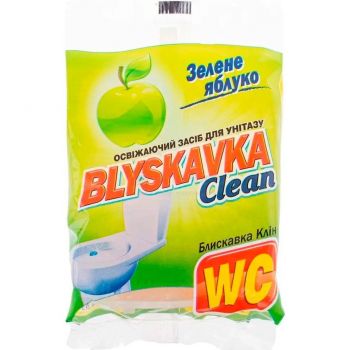 Освіжаючий засіб для унітазу Blyskavka Clean Зелене яблуко (4820055140805) | Фото 1