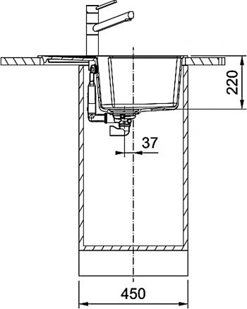 Мийка кухонна FRANKE Urban UBG 611-62 сірий сланець (114.0716.708) | Фото 2