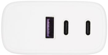 2Е Wall Charger GaN USB-C PD3.0 Dual, QC3.0, Max 65W, white (2E-WC3USB65W-W) | Фото 3