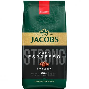 Кава Jacobs зерна Espresso, 1000гр, купаж арабіка/робуста (8711000539187) | Фото 1