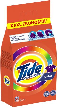 Пральний порошок TIDE Аква-Пудра Колор Автомат 8.1 кг (8006540535219) Купить стиральное средство Пральний порошок TIDE Аква-Пудра Колор Автомат 8.1 кг (8006540535219) | Фото 2