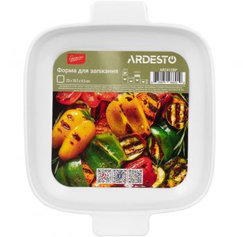 ARDESTO Gemini, квадратная, фарфор, 23*18.5*4.5 см (AR2412BP) | Фото 1