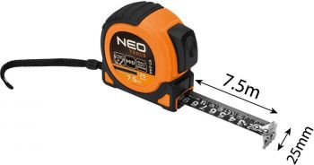 Рулетка Neo Tools Super Black, 7.5мx25мм (67-244) Рулетка Neo Tools Super Black, 7.5мx25мм (67-244) | Фото 5