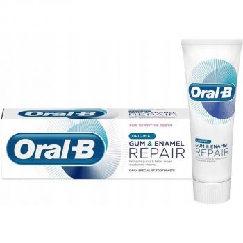 Зубна паста Oral-B Pro-Repair Gums & Enamel класична 75 мл (8700216028028) Зубна паста Oral-B Pro-Repair Gums & Enamel класична 75 мл (8700216028028) | Фото 1