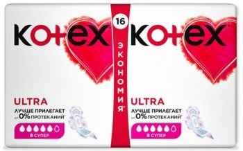 Гігієнічні прокладки Kotex Ultra Dry Super Duo 16 шт (5029053542652) Купить средство женской гигиены Гігієнічні прокладки Kotex Ultra Dry Super Duo 16 шт (5029053542652) | Фото 3