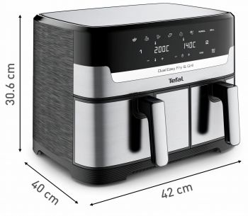 Мультипіч TEFAL Dual Easy Fry & Grill Air Fryer EY905D10 Купить мультиварку Мультипіч TEFAL Dual Easy Fry & Grill Air Fryer EY905D10 | Фото 2