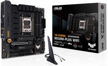 Материнська плата ASUS TUF GAMING B650M-PLUS WIFI sAM5 B650 4xDDR5 M.2 USB HDMI-DP WiFi BT mATX (90MB1BF0-M0EAY0) | Фото 4