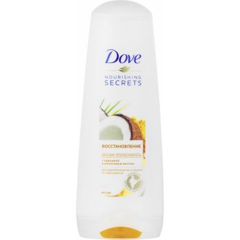 Бальзам-ополіскувач Dove Nourishing secrets Відновлення з куркумою та кокосовою олією 350мл | Фото 1