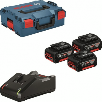 Набір акумулятора та ЗП Bosch GBA, 3х18В 5Аг, ЗУ  GAL 18V-40 + L-Boxx 136 (0.615.990.L3T) | Фото 1