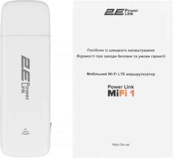 Мобільний 4G Wi-Fi роутер 2E PowerLink (MiFi-1 2024) White (694743655322) Мобільний 4G Wi-Fi роутер 2E PowerLink (MiFi-1 2024) White (694743655322) | Фото 9