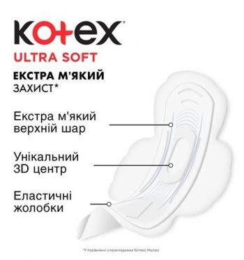 Гігієнічні прокладки Kotex Ultra Soft Super Duo 16 шт (5029053542690) | Фото 7