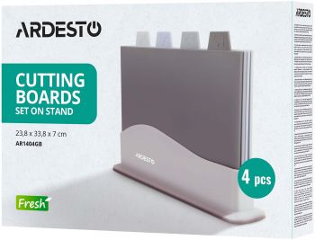 Набір дошок кухонних на підставці ARDESTO Fresh, 4шт, пластик (AR1404GB) | Фото 4