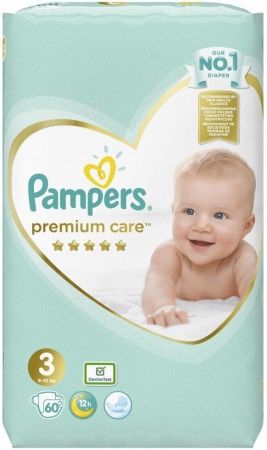 Підгузки PAMPERS Premium Care Midi (6-10 кг) 60 шт (4015400274780) | Фото 2