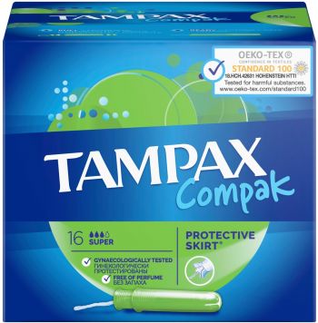 Тампони TAMPAX Compak Super Duo з аплікатором 16 шт. (4015400219712) | Фото 2