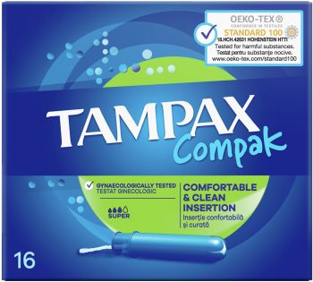 Тампони TAMPAX Compak Super Duo з аплікатором 16 шт. (4015400219712) | Фото 3