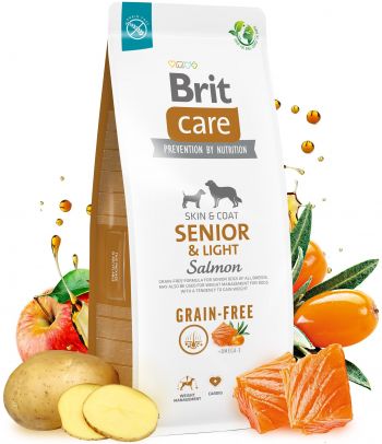 Корм для старіючих собак Brit Care Dog Grain-free Senior & Light беззерновий з лососем 12кг (8595602558926) Корм для старіючих собак Brit Care Dog Grain-free Senior & Light беззерновий з лососем 12кг (8595602558926) | Фото 2