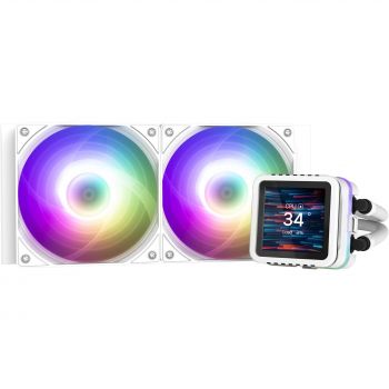 Купить систему охлаждения Система рідинного охолодження ZALMAN Alpha 2DS A24 ARGB White (ALPHA2DSA24WHITE) | Фото 1