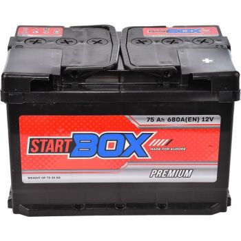 Автомобільний акумулятор StartBox 75Ah-12v Premium, L+, EN680 (52371100361) | Фото 1