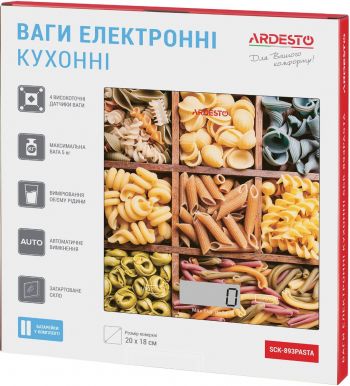 Ваги кухонні ARDESTO SCK-893PASTA | Фото 6