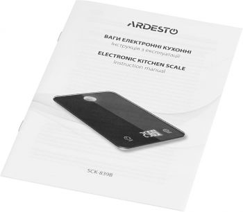Ваги кухонні ARDESTO SCK-839B чорні | Фото 6