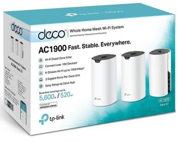 TP-LINK DECO S7 3PK AC1900 3xGE LAN/WAN MU-MIMO MESH (DECO-S7-3-PACK) | Фото 1