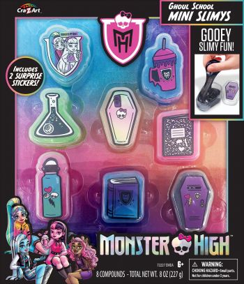 Слайм Cra-Z-Art Monster High Ghoul School Mini Mania, набір 10од (72227CRA) | Фото 6