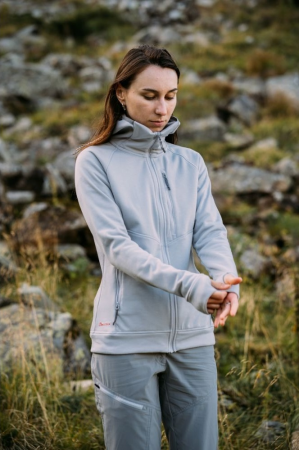 Фліс жіночий TURBAT Peak Wmn vapor grey S світло-сірий (012.004.3946) | Фото 7