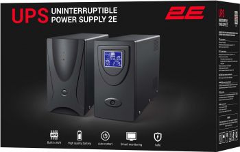 ДБЖ 2E DD2000, 2000VA/1200W, LCD, USB, 2xSchuko (2E-DD2000) Купить источник бесперебойного питания (ИБП) ДБЖ 2E DD2000, 2000VA/1200W, LCD, USB, 2xSchuko (2E-DD2000) | Фото 4
